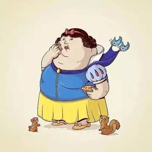 幽默插画当动漫英雄都是吃货

