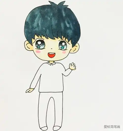 小男孩小男孩简笔画简笔画大全
