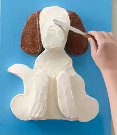卡通狗狗蛋糕,看图秒懂
