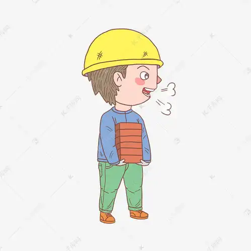 卡通手绘人物建筑工人搬砖素材图片免费下载千库网
