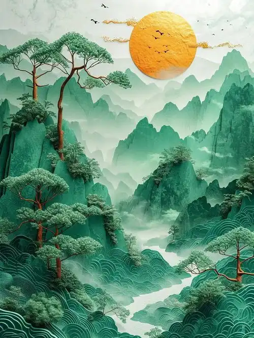 旺事业的山水画头像,好运微信头像,旺运又旺财的微信头像
