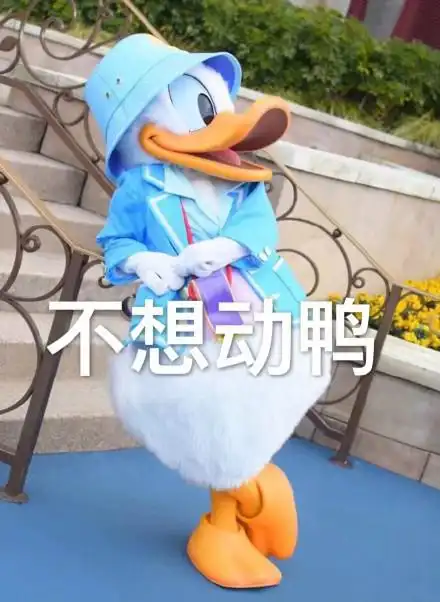 唐老鸭约人表情包今天吃什么鸭求安排鸭什么时候出去玩鸭