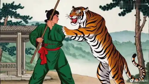 ai眼中的武松打虎,精彩
