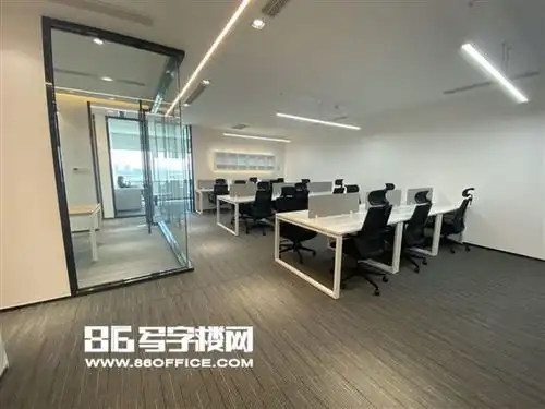 上海炬芯研发大楼出租中科路地铁口,炬芯研发大楼,160平,三间隔断,精装带家具86写字楼网
