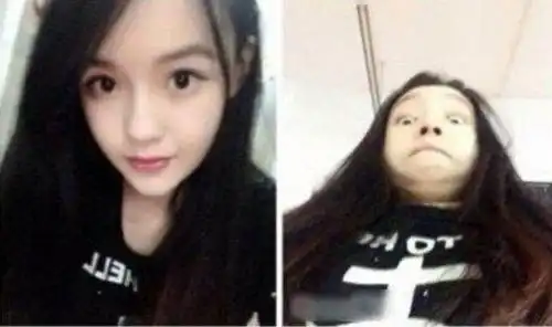 搞笑图片笑话段子说不定她闺蜜更漂亮呢
