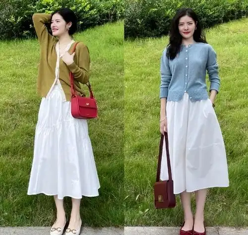 今春潮人都爱穿奶奶衫懒人裤,最适合中年女人,减龄又时髦
