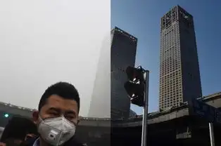 英媒发布北京雾霾和晴天对比照反差巨大
