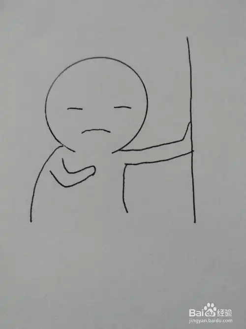 抖音喝酒小人简笔画方法
