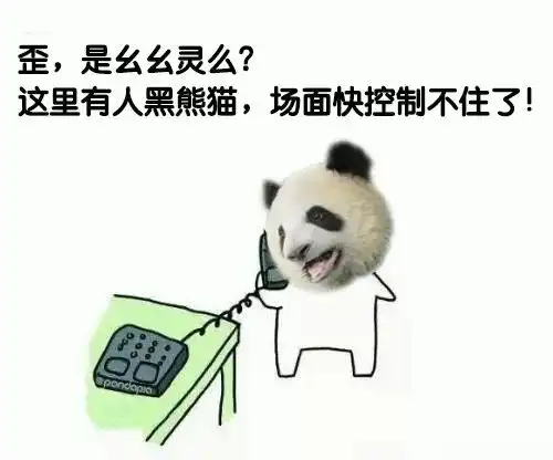 人类,你已成功引起了本熊猫的注意
