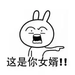 微信恶搞兔子带字表情包嫁娶版