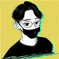 不要祸从口出时尚戴口罩帅哥头像