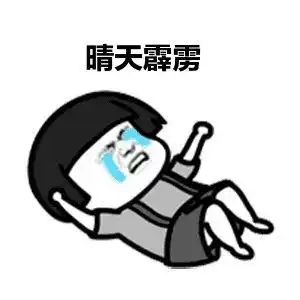 晴天霹雳表情包合集
